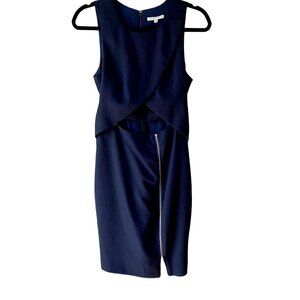 Rebecca Minkoff Malone Navy Cutout Dress 0